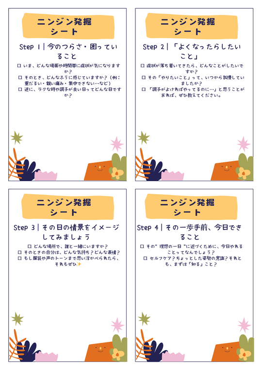 松本市の完全自費リハビリ施術】ニンジン発掘シートで“本当に目指し
